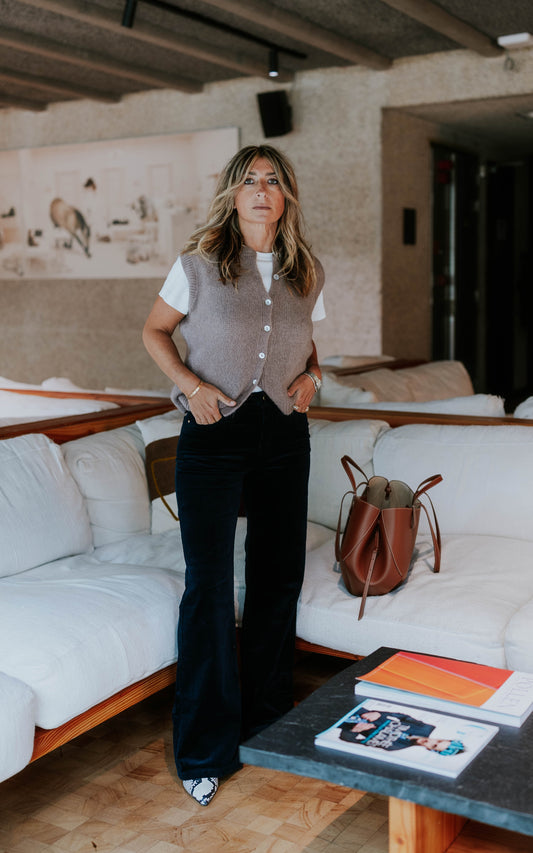 Le Jeans Georges - Le wide leg en velour