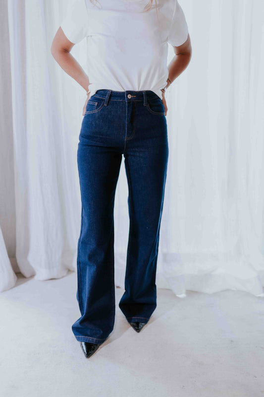 Le Jeans Rosa - Le wide leg brut