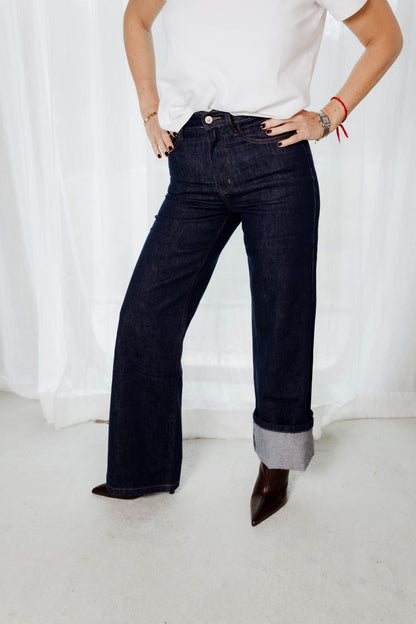 Le Jeans Rosa - Le wide leg brut