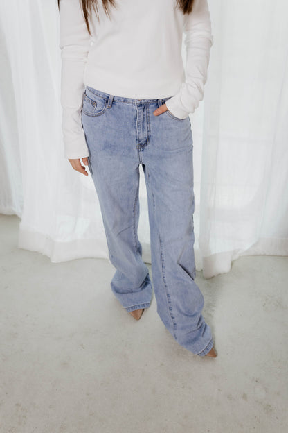 Le Jeans Rosa - Le wide leg brut