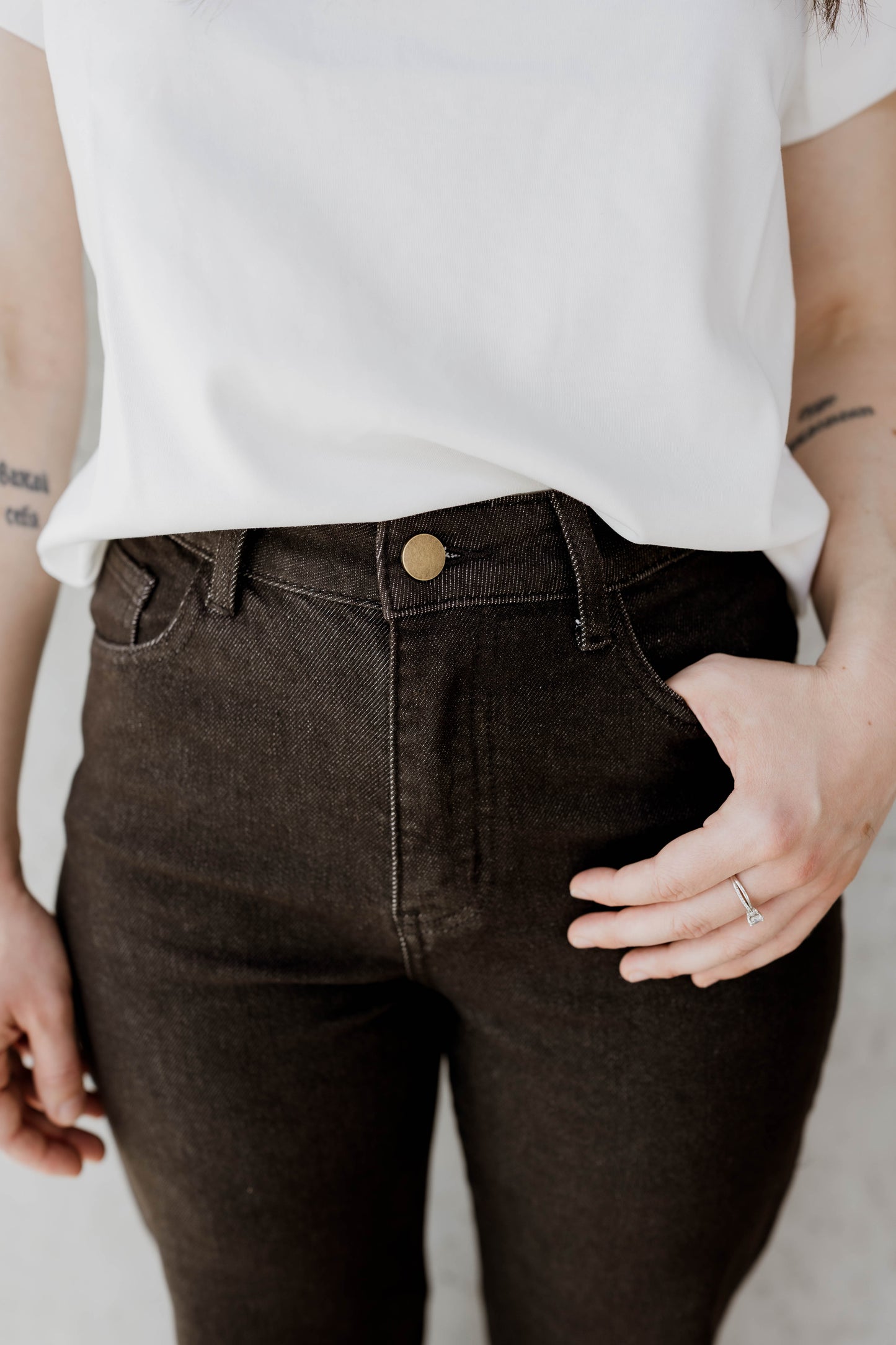 LOU — LE JEANS MARRON